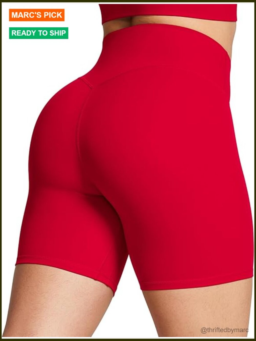 High Waisted Tummy Control Biker Shorts 6" Inseam Workout Running Yoga Gym